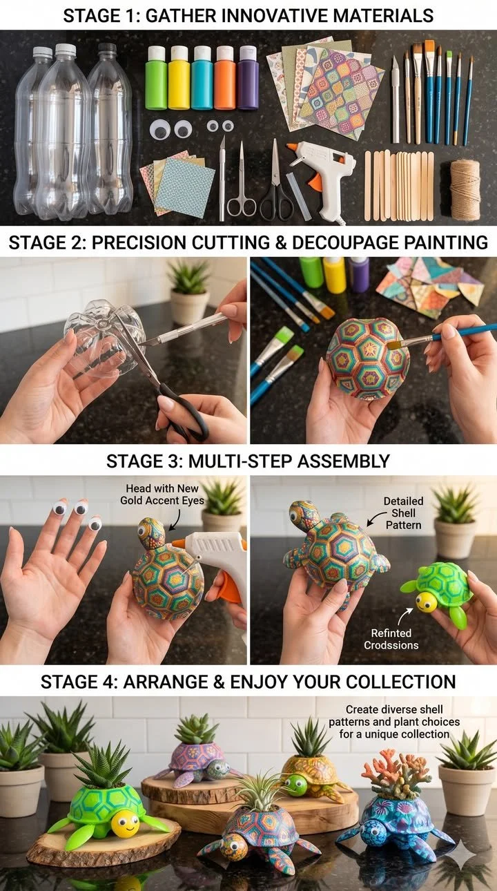 Turtle Planter from a Plastic Bottle (Super Cute DIY) 12 Turtle Planter from a Plastic Bottle (Super Cute DIY)