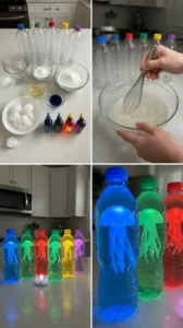 Create a glowing ocean scene inside a bottle with a jellyfish design that looks magical when the lights are dim. A fun project to try this weekend. 15 Create a glowing ocean scene inside a bottle with a…