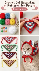 Crochet Cat Babushkas: Patterns for Pets 17 Crochet Cat Babushkas: Patterns for Pets