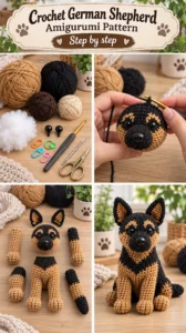 Crochet German Shepherd Amigurumi Pattern 20 Crochet German Shepherd Amigurumi Pattern