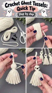Crochet Ghost Tassels: Quick Tip 19 Crochet Ghost Tassels: Quick Tip