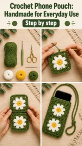 Crochet Phone Pouch: Handmade for Everyday Use 15 Crochet Phone Pouch: Handmade for Everyday Use