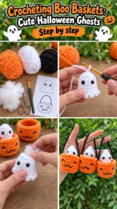 Crocheting Boo Baskets: Cute Halloween Ghosts 19 Crocheting Boo Baskets: Cute Halloween Ghosts