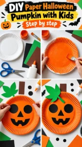 DIY Paper Halloween Pumpkin with Kids 22 DIY Paper Halloween Pumpkin with Kids