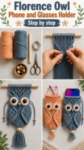 Florence Owl Phone and Glasses Holder 12 Florence Owl Phone and Glasses Holder