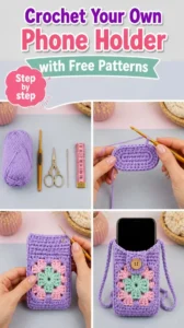 Free Crochet Phone Holder Pattern 17 Free Crochet Phone Holder Pattern