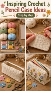 Inspiring Crochet Pencil Case Ideas 16 Inspiring Crochet Pencil Case Ideas
