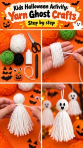 Kids Halloween Activity: Yarn Ghost Crafts 19 Kids Halloween Activity: Yarn Ghost Crafts