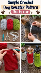 Simple Crochet Dog Sweater Pattern 16 Simple Crochet Dog Sweater Pattern