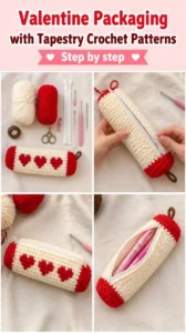 Valentine Packaging with Tapestry Crochet 16 Valentine Packaging with Tapestry Crochet