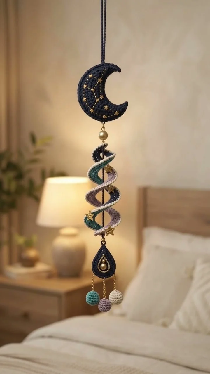 Celestial Hanging Crochet Pattern Tutorial 6 Celestial Hanging Crochet Pattern