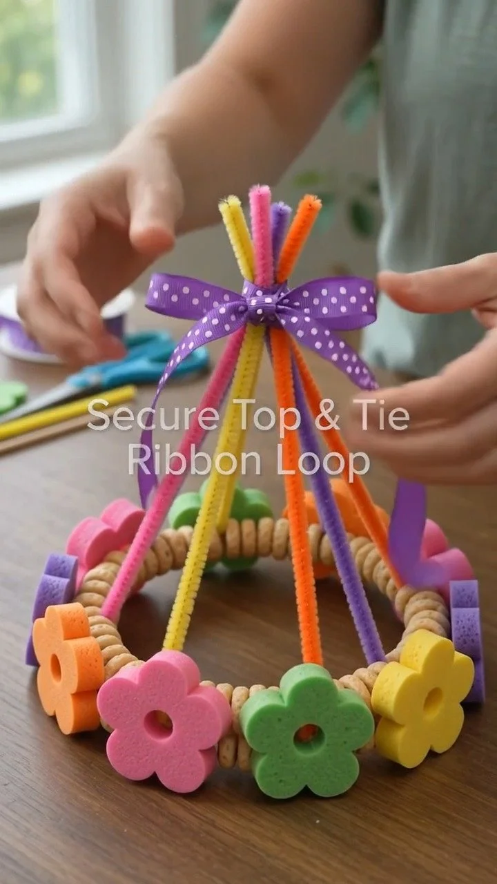 Colorful pool noodles, cereal rings, and foam petals transform into a playful flower bird feeder that adds a fun touch to the garden. A fun project to try this weekend. #FlowerBirdFeeder #BirdCraft #D... 8 Colorful pool noodles, cereal rings, and foam petals transform into a playful flower bird feeder that adds a fun touch to the garden. A fun project to try this weekend. #FlowerBirdFeeder #BirdCraft #D...