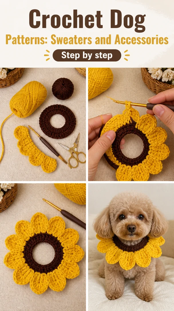 Crochet Dog Patterns: Sweaters and Accessories 5 25+ Crochet Dog Pattern Ideas: Sweaters, Accessories & Cute Projects for Dog Lovers