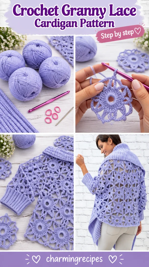Crochet Granny Lace Cardigan Pattern 5 Granny Lace Crochet Cardigan Pattern