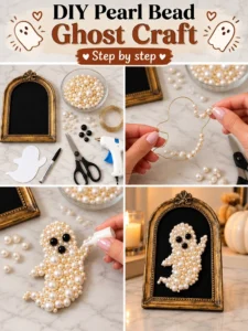 DIY Pearl Bead Ghost Craft 20 DIY Pearl Bead Ghost Craft