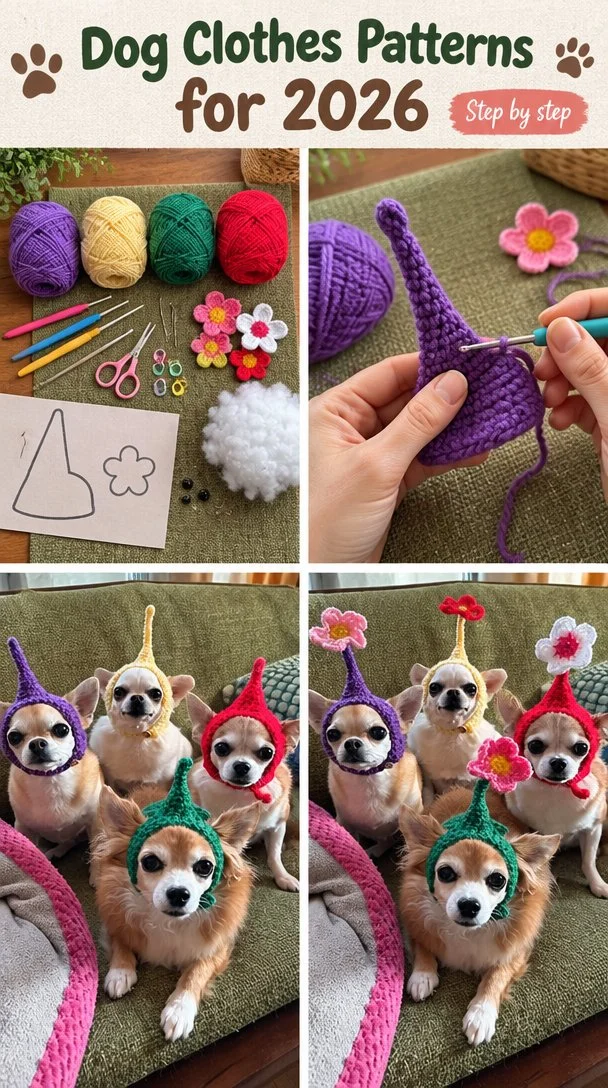 Dog Clothes Patterns for 2026 5 Trendy Dog Clothes Patterns and Crochet Pet Clothes Patterns Ideas for 2025