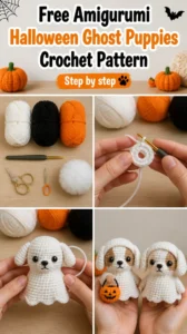 Free Amigurumi Halloween Ghost Puppies Crochet Pattern 21 Free Amigurumi Halloween Ghost Puppies Crochet Pattern