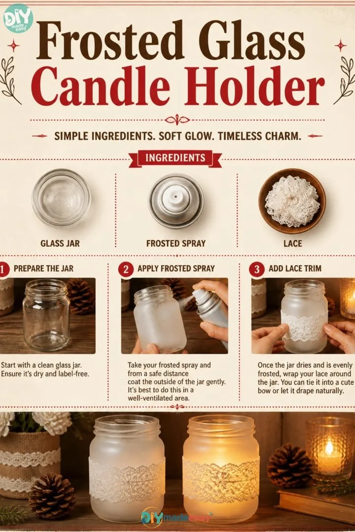 Frosted Glass Candle Holder 10 Frosted Glass Candle Holder