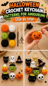 Halloween Crochet Keychain Patterns for Amigurumi 17 Halloween Crochet Keychain Patterns for Amigurumi