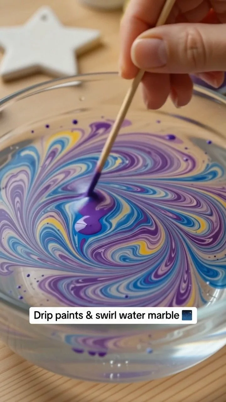 Hydro dipping gives plain ornaments a flowing marbled finish with one-of-a-kind color patterns that make every piece feel special. Which version would you make? #MarbledOrnaments #HydroDipCraft #DIYHo... 12 Hydro dipping gives plain ornaments a flowing marbled finish with one-of-a-kind color patterns that make every piece feel special. Which version would you make? #MarbledOrnaments #HydroDipCraft #DIYHo...