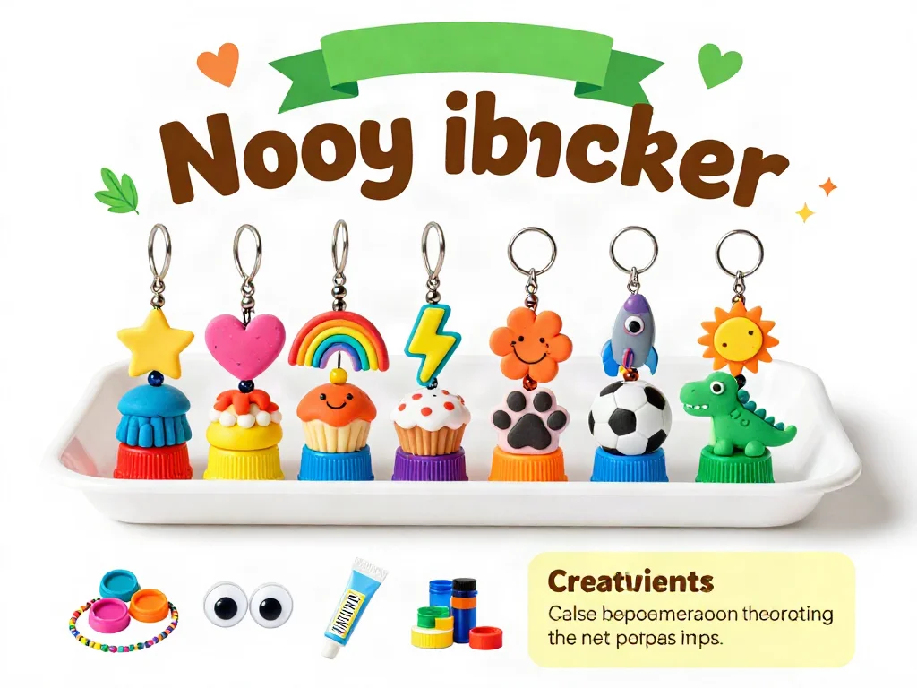 Make playful bottle cap keychains that kids can personalize with colors and simple decorations for everyday fun. Perfect for your next craft day. 3 Make playful bottle cap keychains that kids can personalize with colors and simple decorations for everyday fun. Perfect for your next craft day.