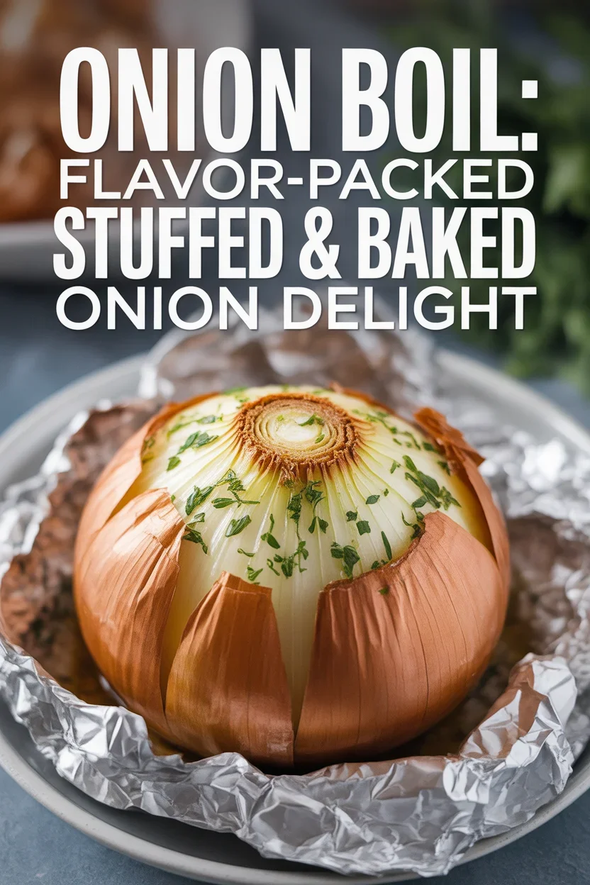 Onion Boil: Flavor-Packed Stuffed & Baked Onion Delight 10 Onion Boil (Stuffed & Baked Onion)