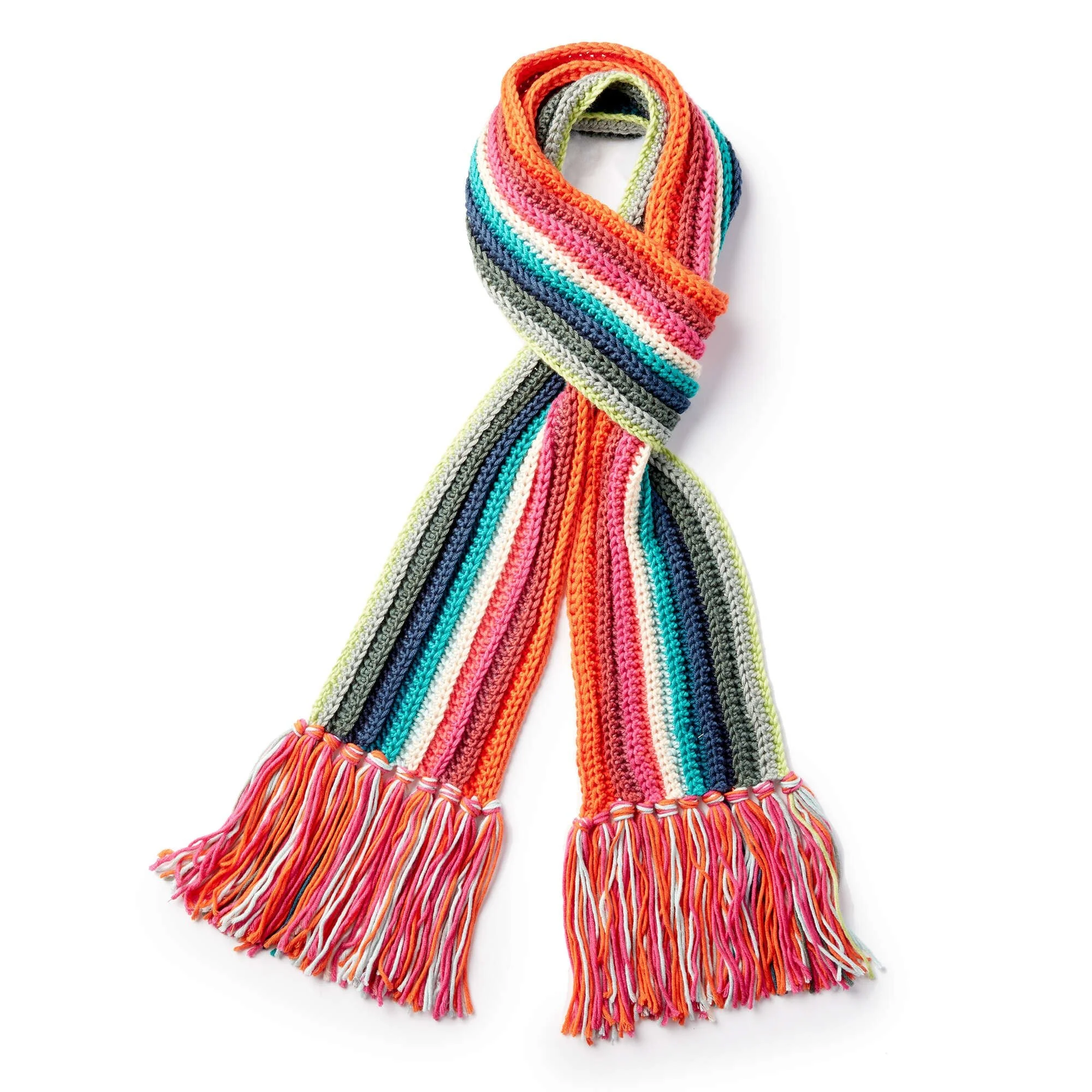 Pantone Long Stripes Crochet Scarf Pattern 6 x Pantone Long Stripes Crochet Scarf Pattern