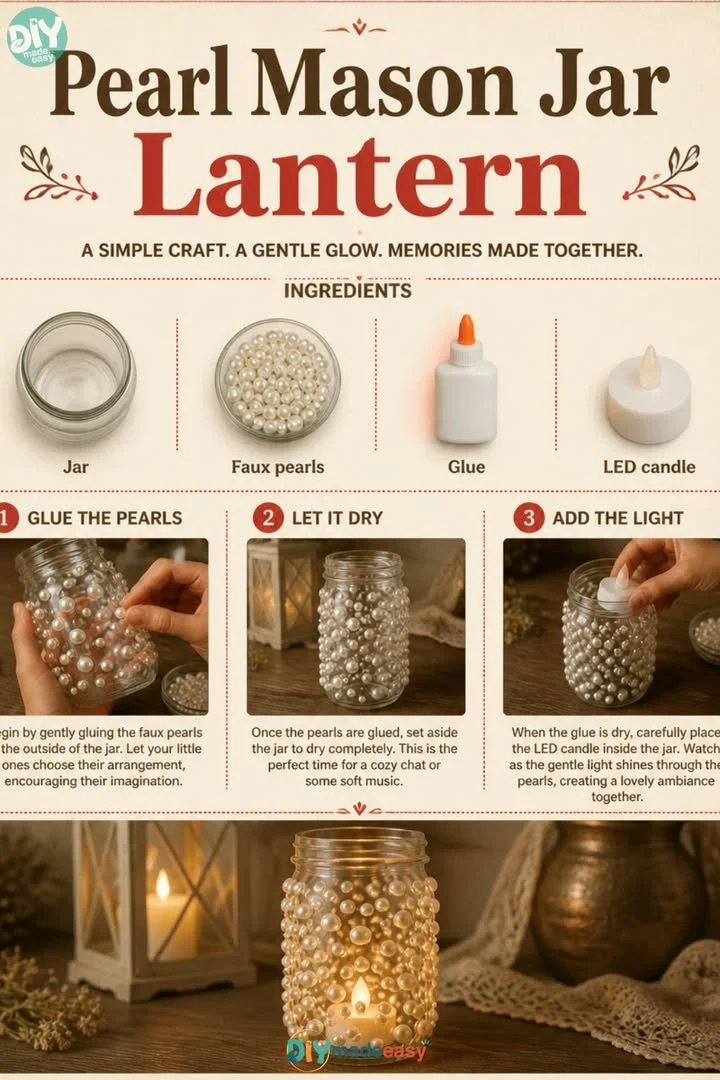 Pearl Mason Jar Lantern 10 Pearl Mason Jar Lantern