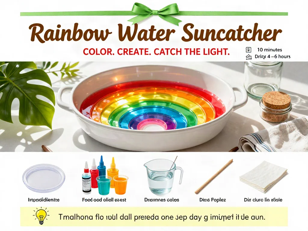 Rainbow Water Suncatcher 7 Rainbow Water Suncatcher
