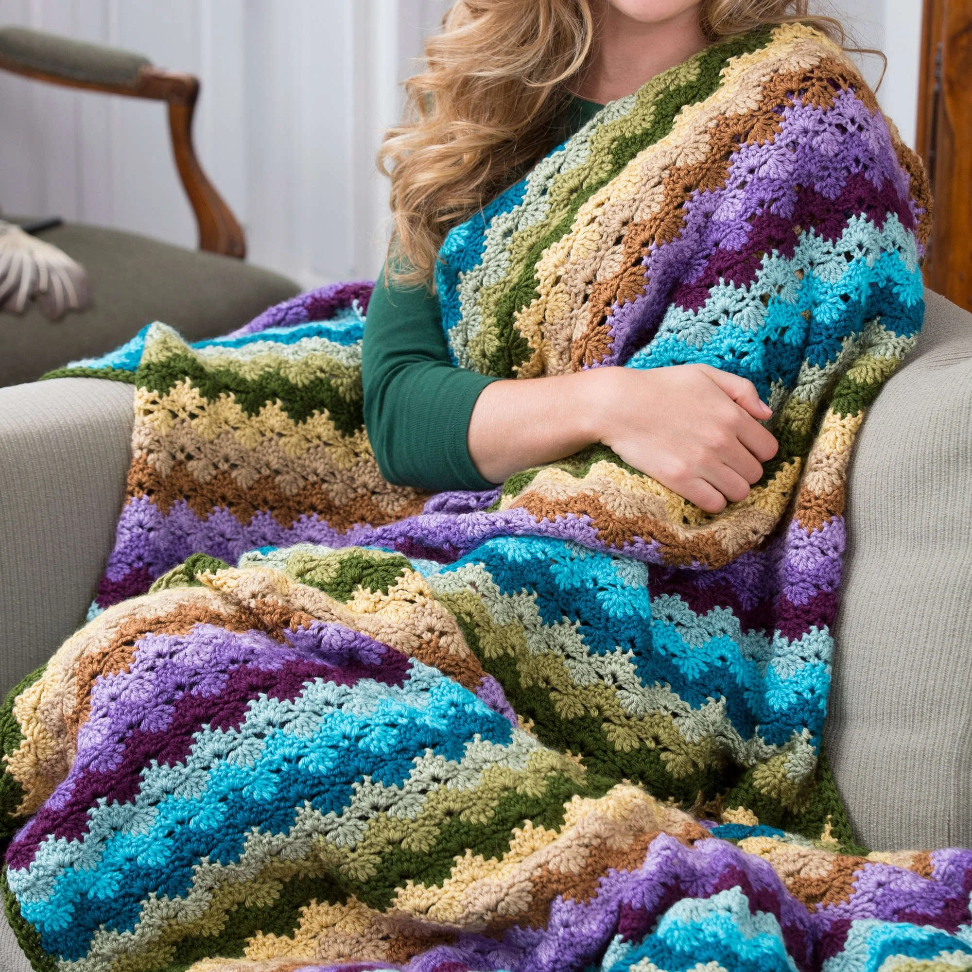 Twilight Shells Crochet Throw Pattern 6 Crochet Twilight Shells Throw Pattern