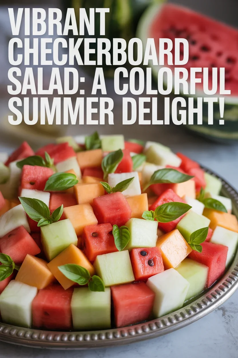 Vibrant Checkerboard Salad: A Colorful Summer Delight! 10 Vibrant Checkerboard Salad: A Colorful Summer Delight!